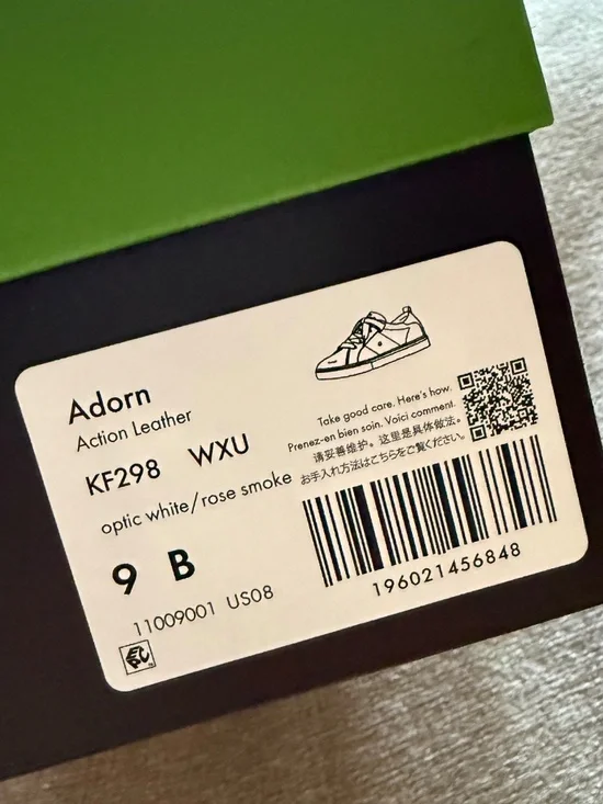 Kate Spade ♠️ New York Optic White Sneaker with Smoke Pink Detail - Picture 9 of 13